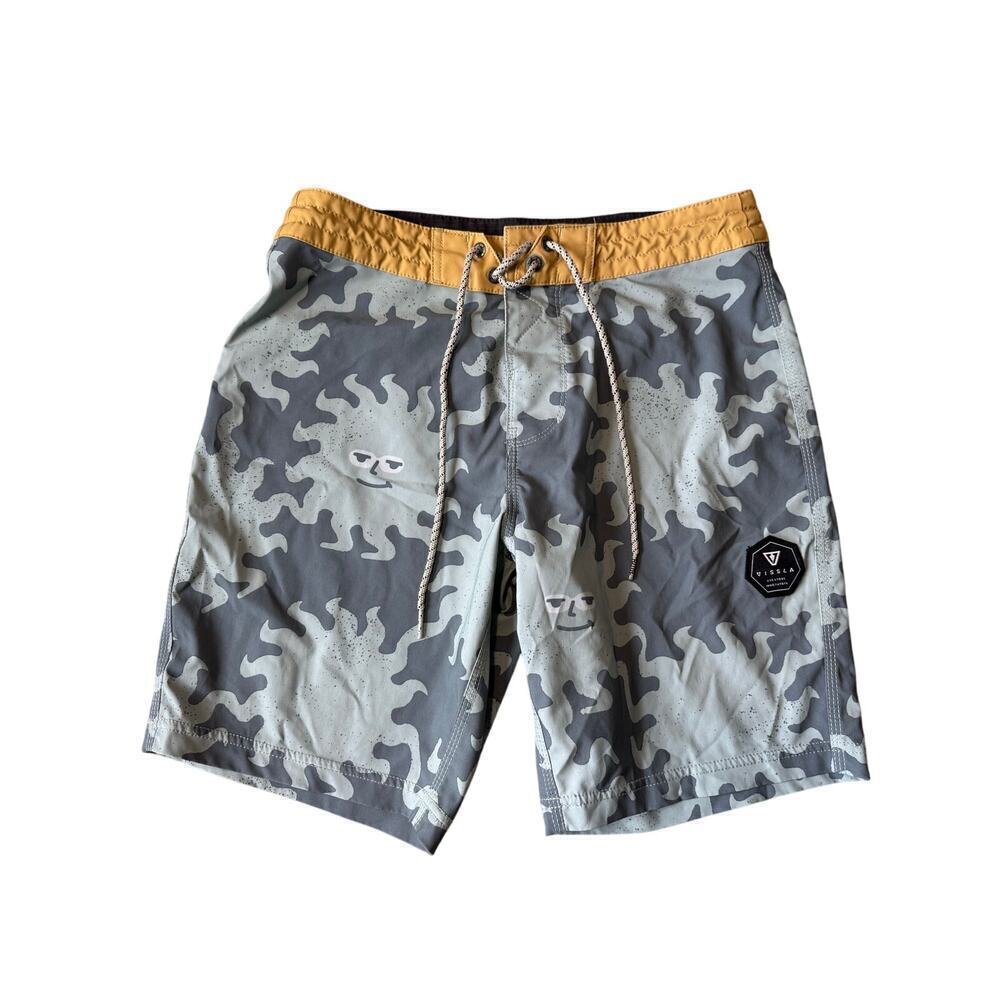 VISSLA Sunburn Shred heads Men's board shorts/swim suit size 28, 18.5 inch